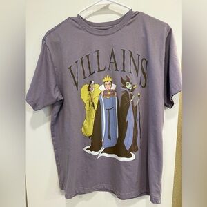 Disney Villains Graphic Tee - Lavender with Yellow & Black Accents